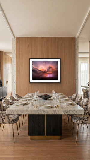 After the Sunset limited edition fine art print displayed in a formal dining room