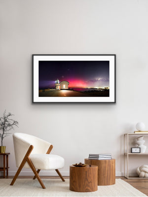 Tacking Point Aurora framed in a contemporary interior