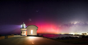 Tacking Point Aurora at Tacking Point Lighthouse
